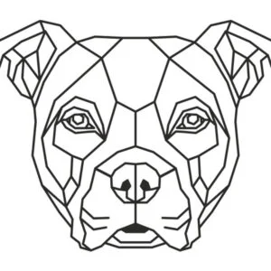 Vsepropejska Americký buldok 4 dřevěná dekorace na zeď Rozměr (cm): 38 x 28