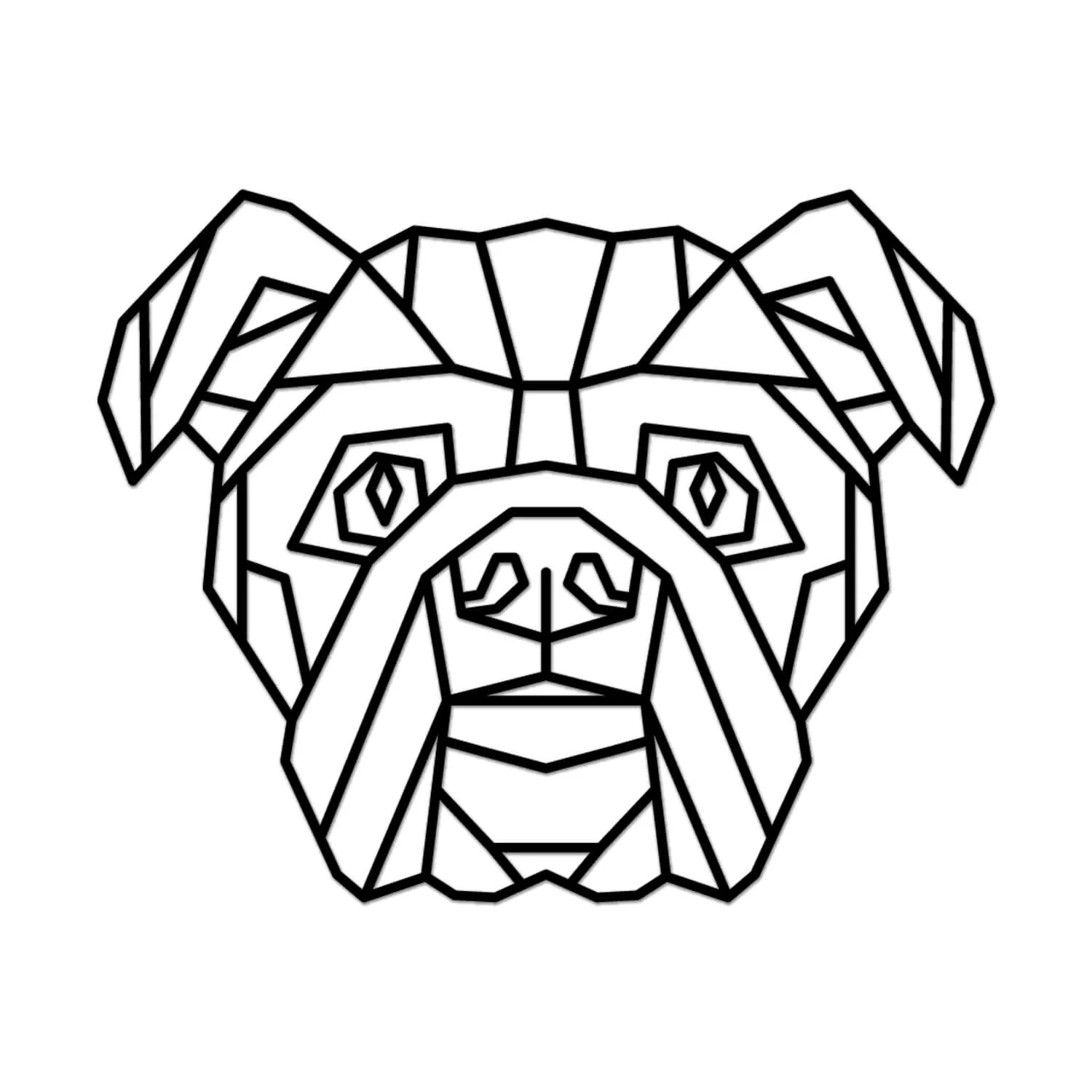 Vsepropejska Anglický buldok dřevěná dekorace na zeď Rozměr (cm): 28 x 35