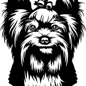 Vsepropejska Jorkšírský teriér 4 dřevěná dekorace na zeď Rozměr (cm): 38 x 24