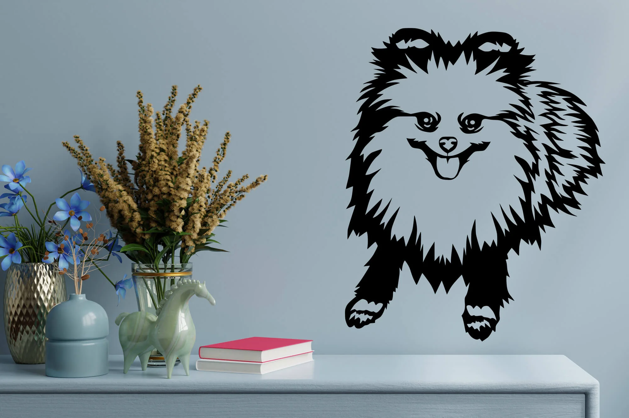 Vsepropejska Pomeranian 3 dřevěná dekorace na zeď Rozměr (cm): 38 x 32