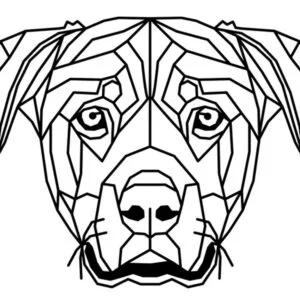 Vsepropejska Rotvajler 2 dřevěná dekorace na zeď Rozměr (cm): 38 x 27