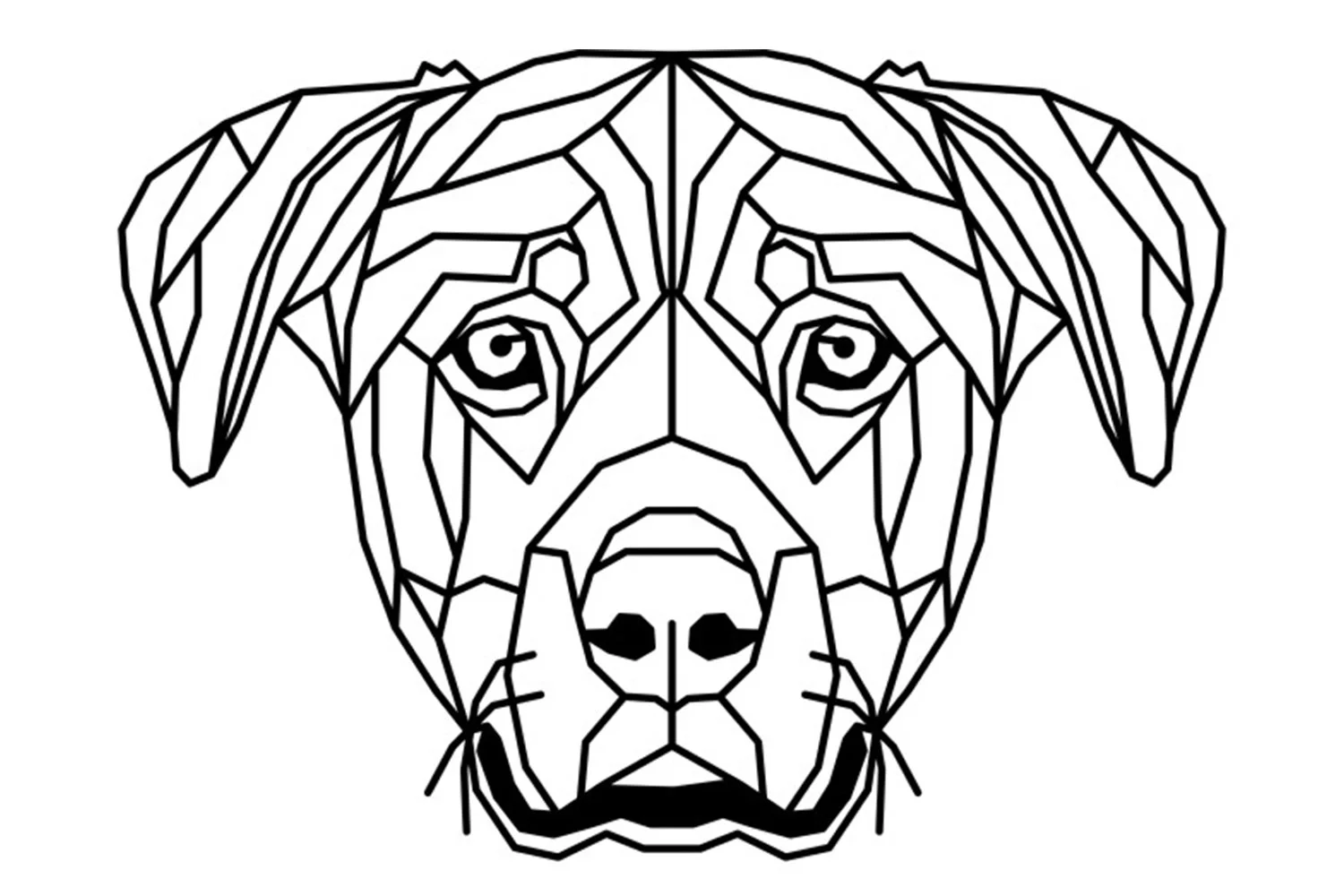 Vsepropejska Rotvajler 2 dřevěná dekorace na zeď Rozměr (cm): 38 x 27