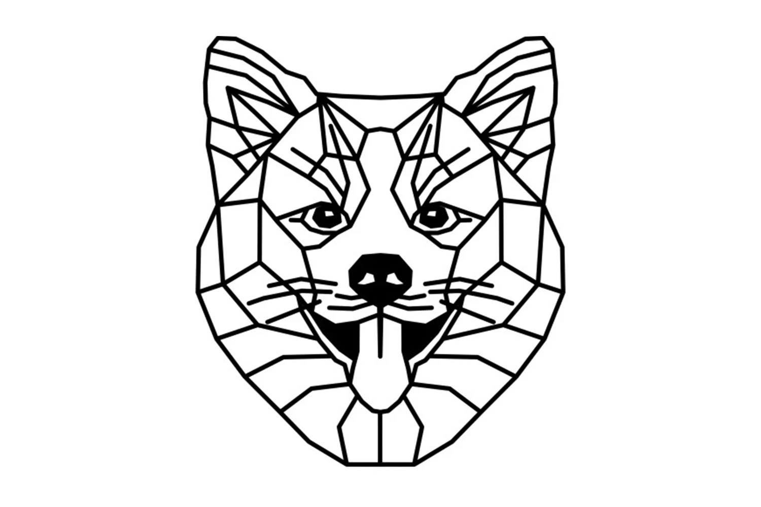 Vsepropejska Shiba-inu 1 dřevěná dekorace na zeď Rozměr (cm): 38 x 32