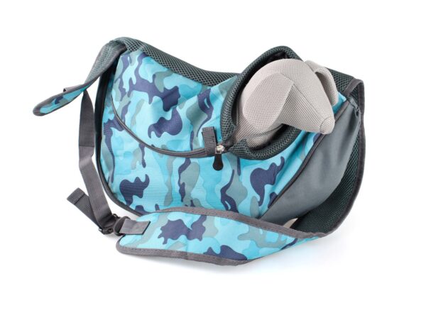 Vsepropejska Travel 2 taška pro psa přes rameno Barva: Modrý-maskáč