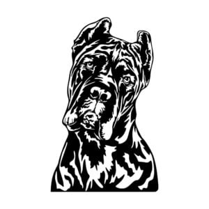 Vsepropejska Cane corso 3 dřevěná dekorace na zeď Rozměr (cm): 38 x 34