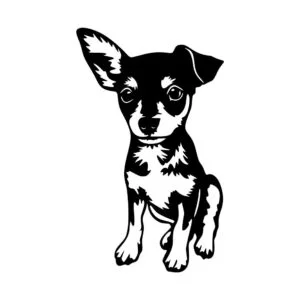 Vsepropejska Čivava 15 dřevěná dekorace na zeď Rozměr (cm): 38 x 23