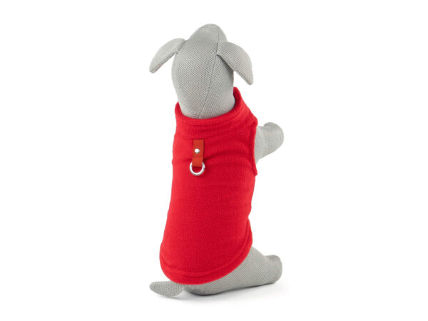 Vsepropejska Fleece mikina pro psa s poutkem Barva: Červená