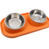 Vsepropejska Senta dvojitá vyvýšená miska pro psa Barva: Oranžová