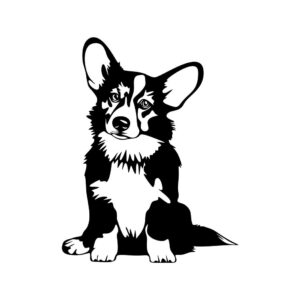 Vsepropejska Welsh Corgi Pembroke 3 dřevěná dekorace na zeď Rozměr (cm): 38 x 30