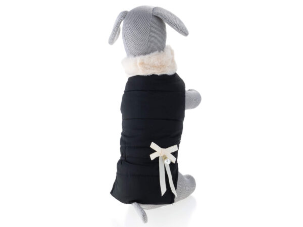 Vsepropejska Stejsi černá bunda pro psa s kožíškem Barva: Černá