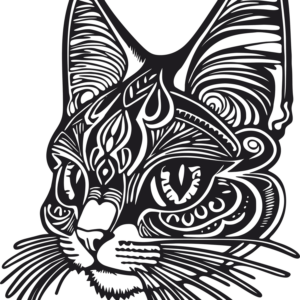 Vsepropejska Dřevěná mandala na zeď kočka 1 Rozměr (cm): 38 x 29