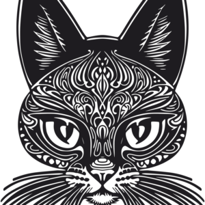 Vsepropejska Dřevěná mandala na zeď kočka 6 Rozměr (cm): 38 x 29