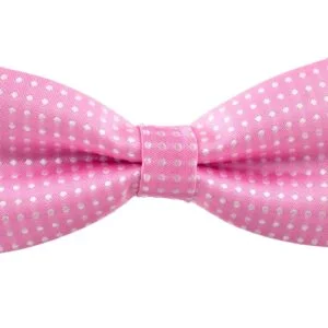 Vsepropejska Elegant světle růžový motýlek pro psa s puntíky | 25 - 42 cm