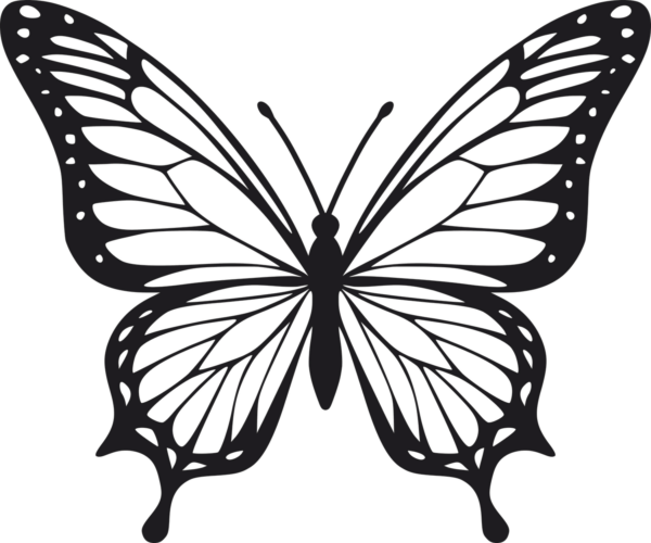 Vsepropejska Motýl dekorace na zeď 4 Rozměr (cm): 38 x 31