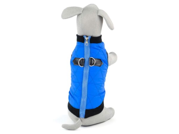 Vsepropejska Quilt prošitá bunda pro psa na zip Barva: Modrá