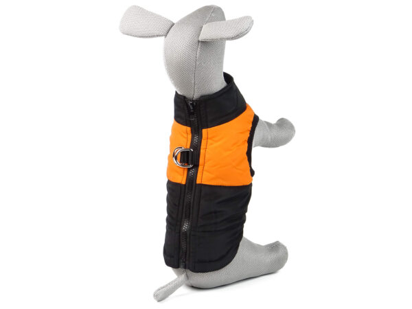 Vsepropejska Rainy obleček pro psa na zip Barva: Černo-oranžová