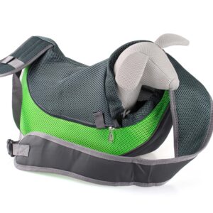 Vsepropejska Travel 2 taška pro psa přes rameno Barva: Zelená