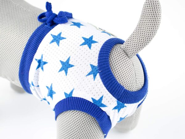 Vsepropejska Absorb modré hárací kalhotky pro psa s hvězdičkami Obvod slabin (cm): 33 - 42