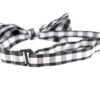Britain černý károvaný motýlek pro psa | 20 - 44 cm Barva: Bílá - Image 2