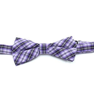 Vsepropejska Britain fialový károvaný motýlek pro psa | 21 - 42 cm Barva: Fialovo-černá