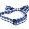 Britain modrý károvaný motýlek pro psa | 20 - 44 cm Barva: Modro-černá - Image 2