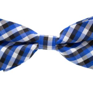 Vsepropejska Britain modrý károvaný motýlek pro psa | 20 - 44 cm Barva: Modro-černá