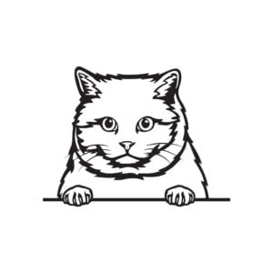 Vsepropejska Britská krátkosrstá kočka dřevěná dekorace na zeď Rozměr (cm): 38 x 28