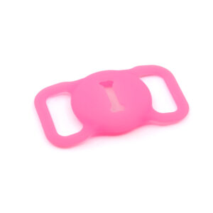 Vsepropejska Idared silikonový obal na AirTag pro obojek Barva: Tmavě růžová