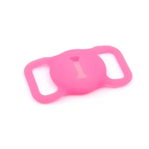 Vsepropejska Idared silikonový obal na AirTag pro obojek Barva: Tmavě růžová