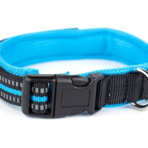 Vsepropejska Lining obojek s podšívkou | 34 - 52 cm Barva: Černo-modrá