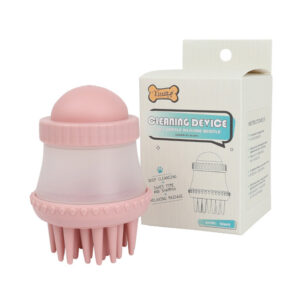 Vsepropejska Mars mycí a masážní kartáč pro psa Barva: Růžová