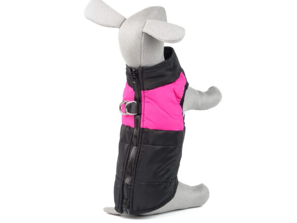 Vsepropejska Rainy obleček pro psa na zip Barva: Černo-růžová