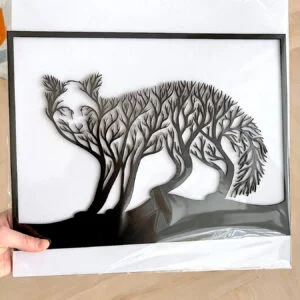 Vsepropejska Strom života liška dekorace na zeď Rozměr (cm): 38 x 28