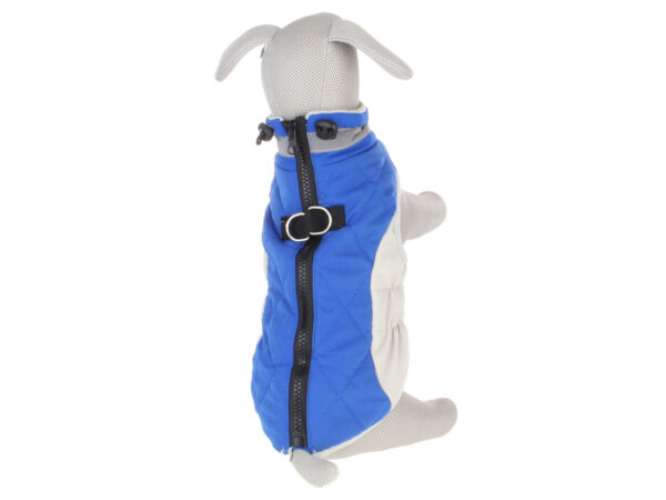 Vsepropejska Tremy zimní bunda pro psa s kroužky Barva: Modrá