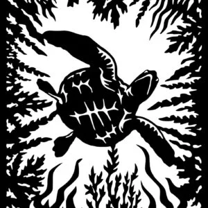 Vsepropejska Želva dekorace na zeď Rozměr (cm): 38 x 26