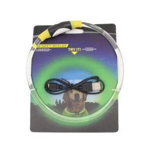 Vsepropejska Blesk LED nabíjecí obojek pro psa Barva: Žlutá