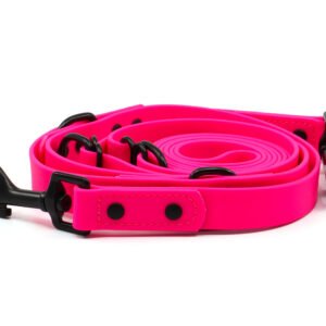 Vsepropejska Flip silikonové přepínací vodítko pro psa | 260 cm Barva: Růžová
