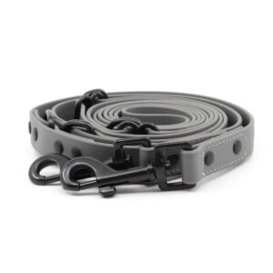 Vsepropejska Flip silikonové přepínací vodítko pro psa | 260 cm Barva: Šedá