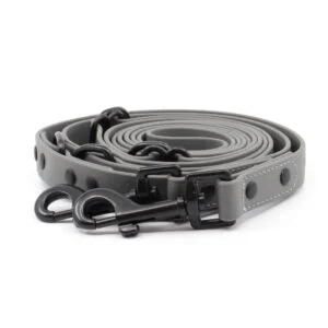 Vsepropejska Flip silikonové přepínací vodítko pro psa | 260 cm Barva: Šedá