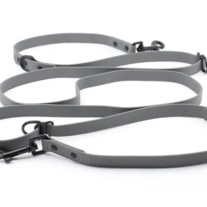Vsepropejska Flip silikonové přepínací vodítko pro psa | 260 cm Barva: Šedá