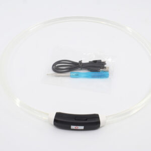 Vsepropejska Světluška LED nabíjecí obojek pro psa Barva: Bílá