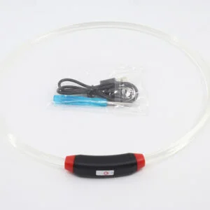 Vsepropejska Světluška LED nabíjecí obojek pro psa Barva: Červená