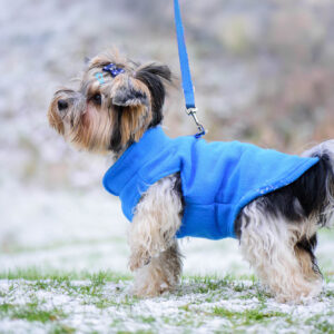 Vsepropejska Fleece mikina pro psa s poutkem Barva: Modrá