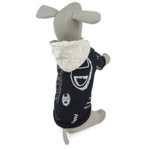Vsepropejska Frbul mikina s kapucí pro psa Barva: Černá