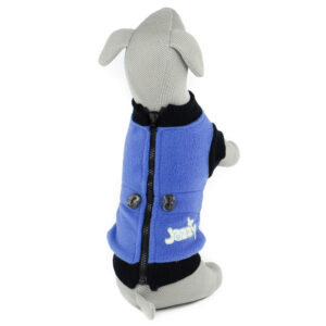 Vsepropejska Jazzy mikina pro psa na zip Barva: Modrá