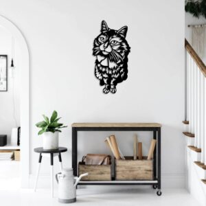 Vsepropejska Kočka 4 dřevěná dekorace na zeď Rozměr (cm): 39 x 19