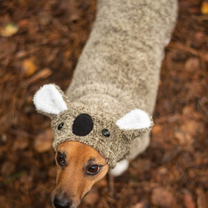 Vsepropejska Molly fleecová mikina pro psa s ušima Barva: Hnědá