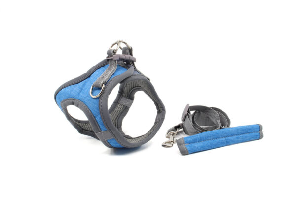 Vsepropejska Neve postroj pro psa s vodítkem | 23 – 49 cm Barva: Tmavě modrá