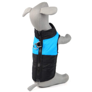 Vsepropejska Rainy obleček pro psa na zip Barva: Černo-modrá