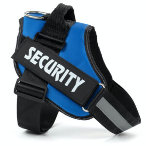 Vsepropejska Security modrý postroj pro psa | 51 – 115 cm Barva: Modrá